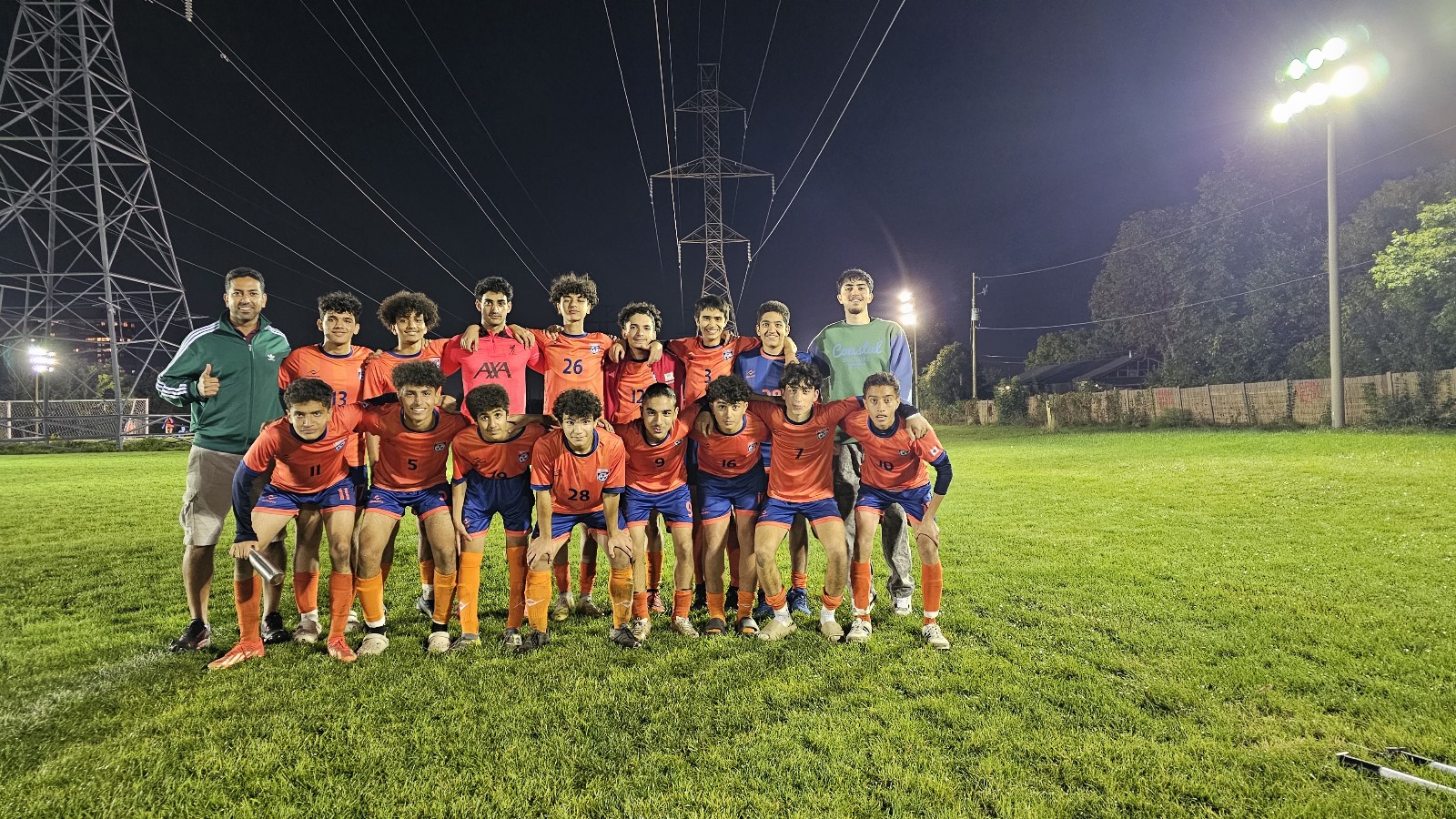 Excel Pro U15-U18 players training in Markham